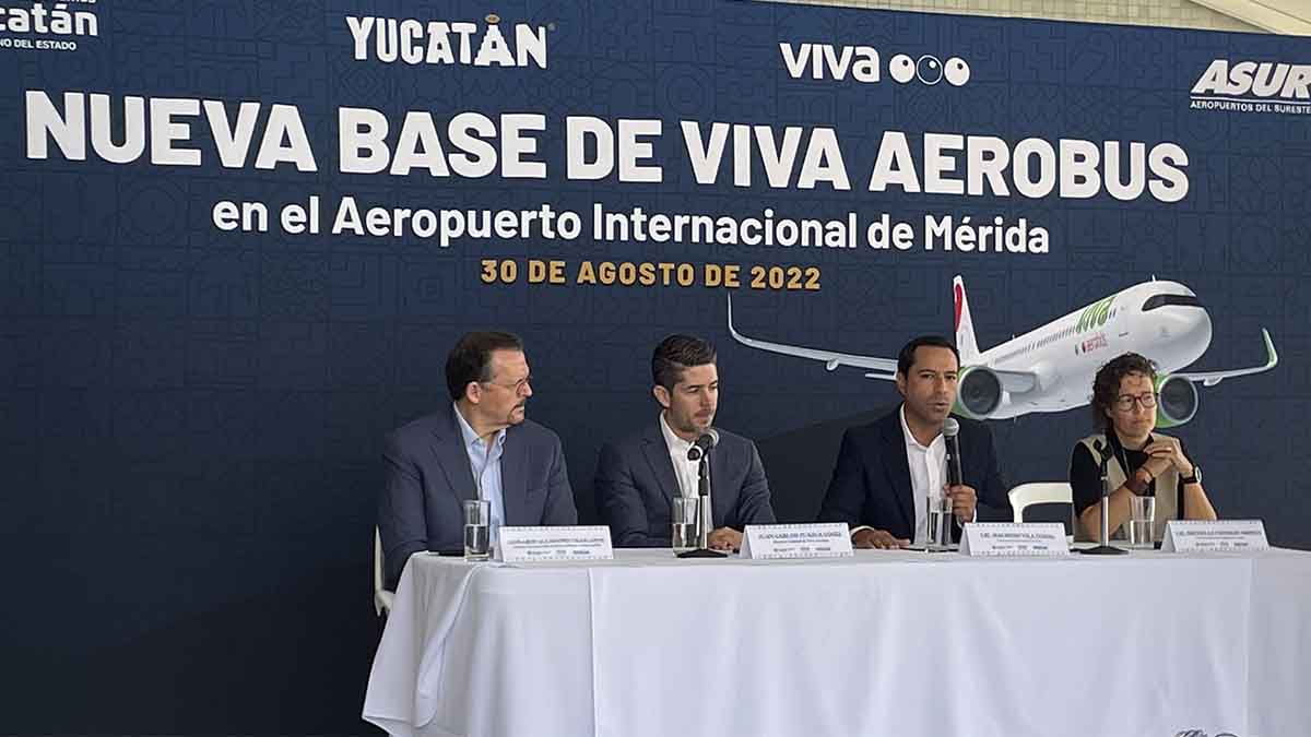 Mérida base operativa Viva Aerobus