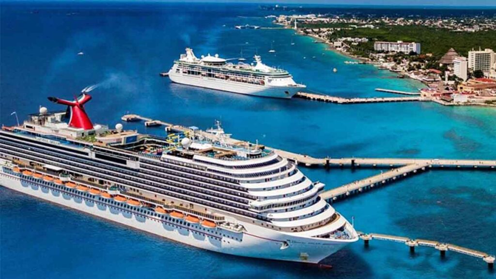 Cruceristas en Cozumel