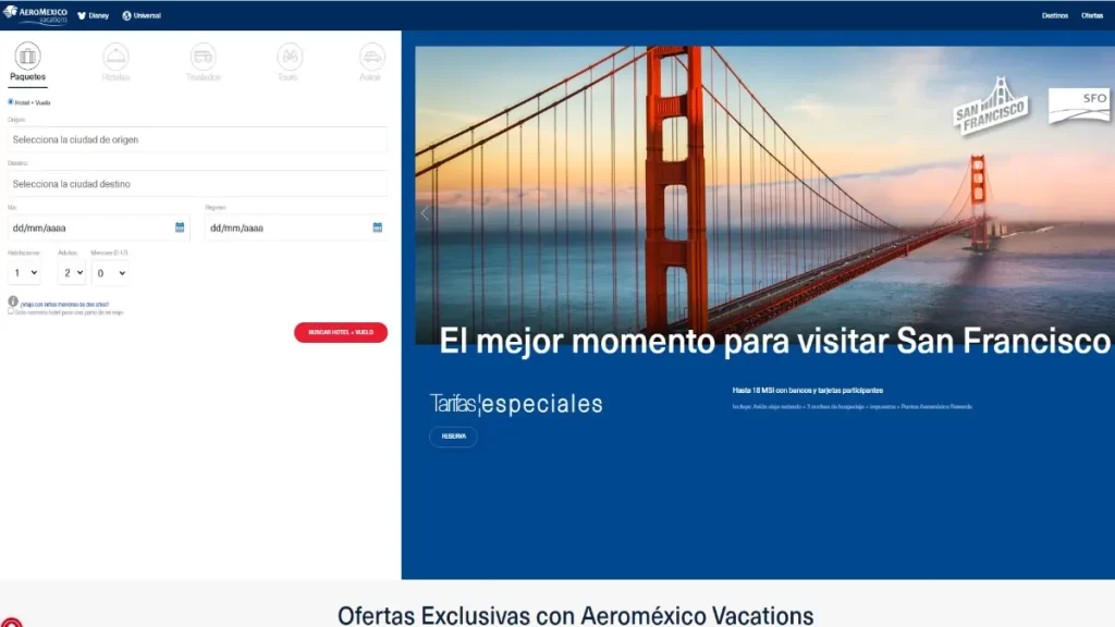 Aeroméxico Vacactions