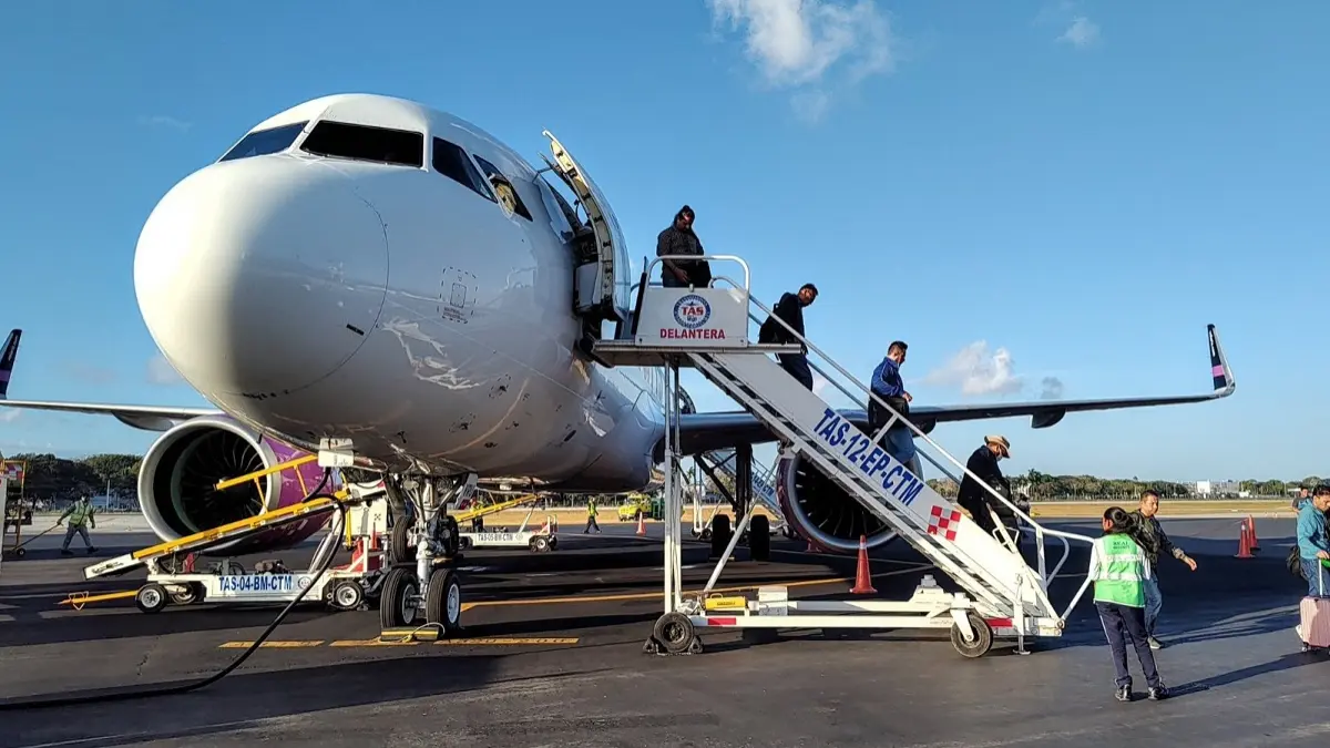 Turistas extranjeros vía aérea