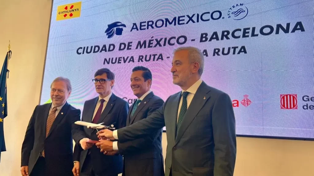 Aeroméxico regresa a Barcelona