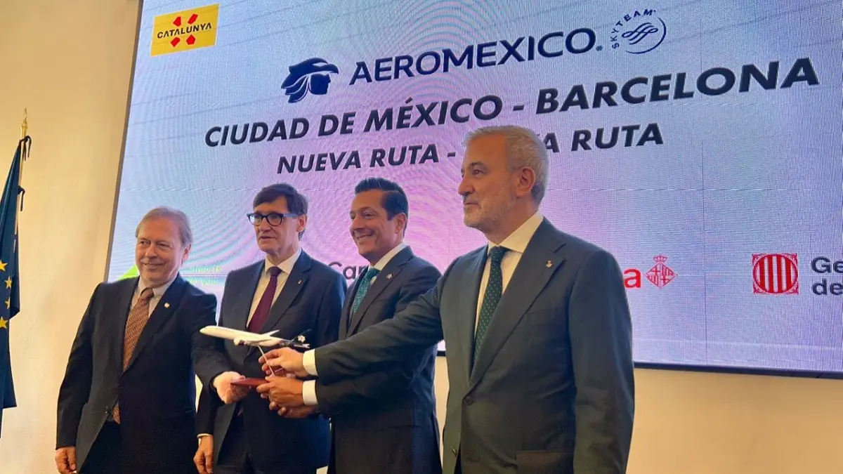 Aeroméxico regresa a Barcelona