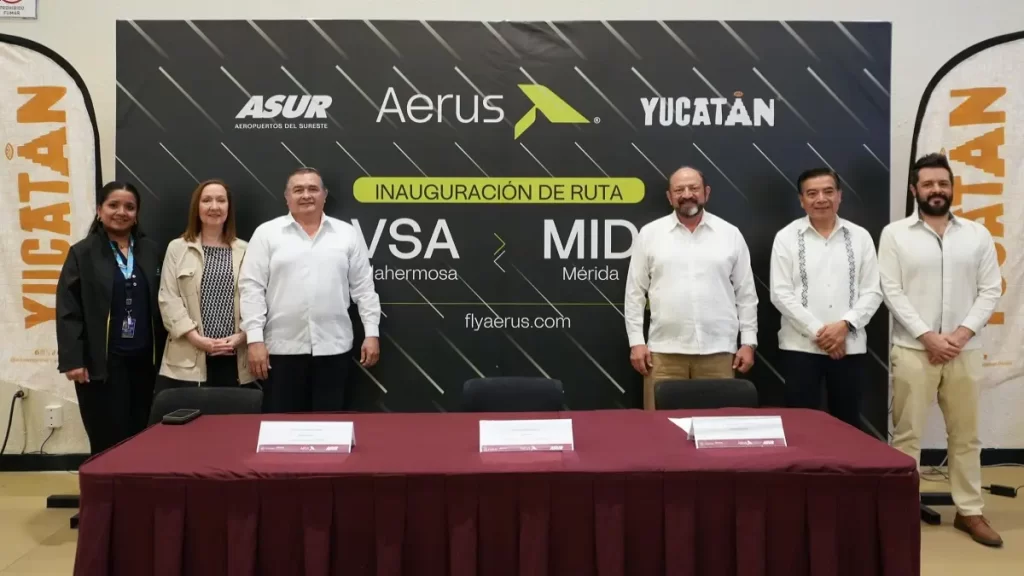 nuevo vuelo Villahermosa-Mérida