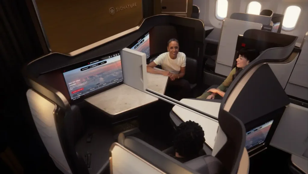 Air Canada presenta cabinas de nueva generación