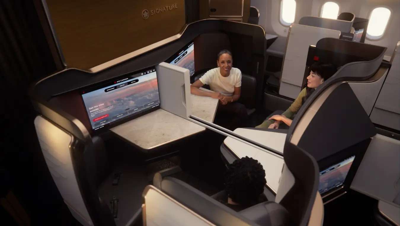Air Canada presenta cabinas de nueva generación