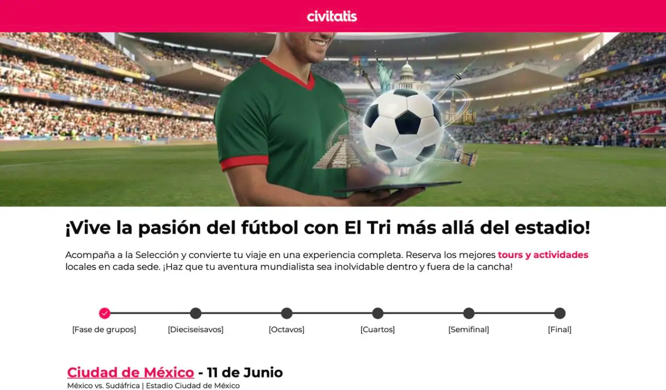 Civitatis en el mundial
